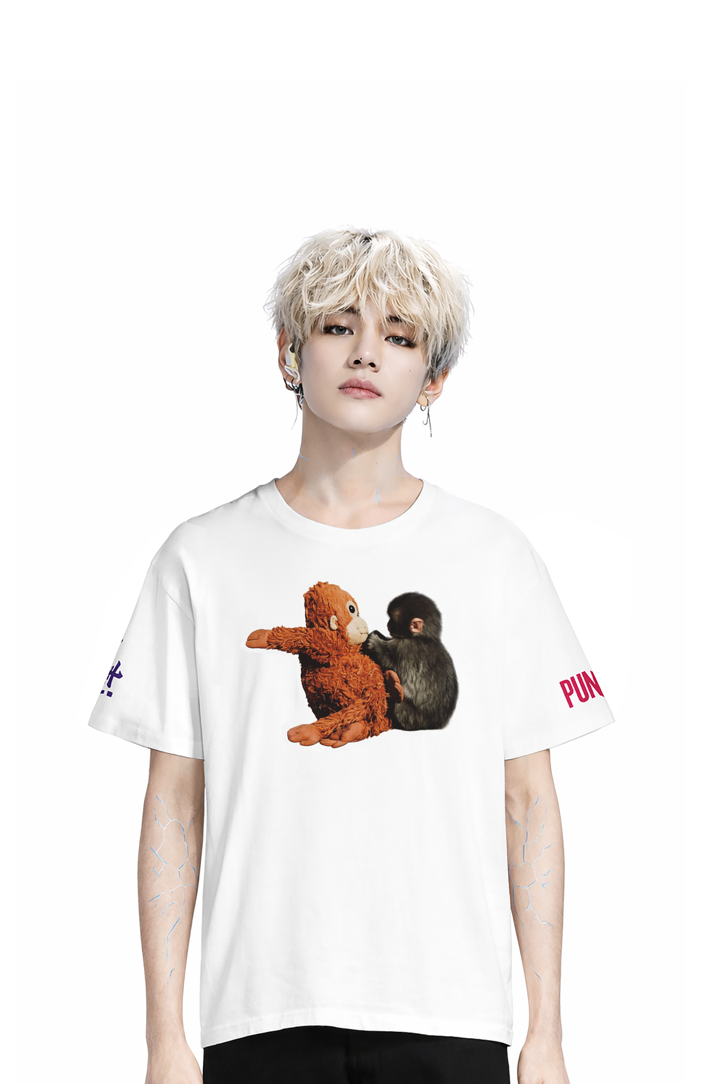 F𝑜c𝑢s Tℎy𝑛e P𝑈N𝐶H! Oversized WHT T-shirt